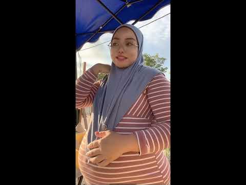 bumil hijab live sambil jualan