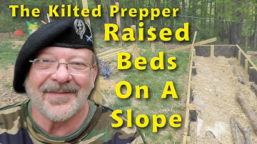 😮 LEARNING LESSONS - RAISED BEDS ON A SLOPE - INTERESTING ISSUES 😮