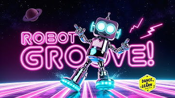 🤖 Robot Groove – Funky Kids Dance Song with Cool Blue-Light Robots! 💃✨