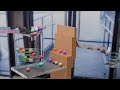 Colorful balls marble run loop animation  blender rigid body simulation