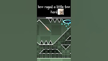 bro raged a little too hard💀  #geometrydash #fyp #rage #skull