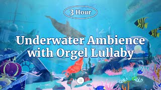 The Little Mermaids Relaxing Underwater Ambience with Music Box Lullaby | Deep Sea Sounds for Sleep
