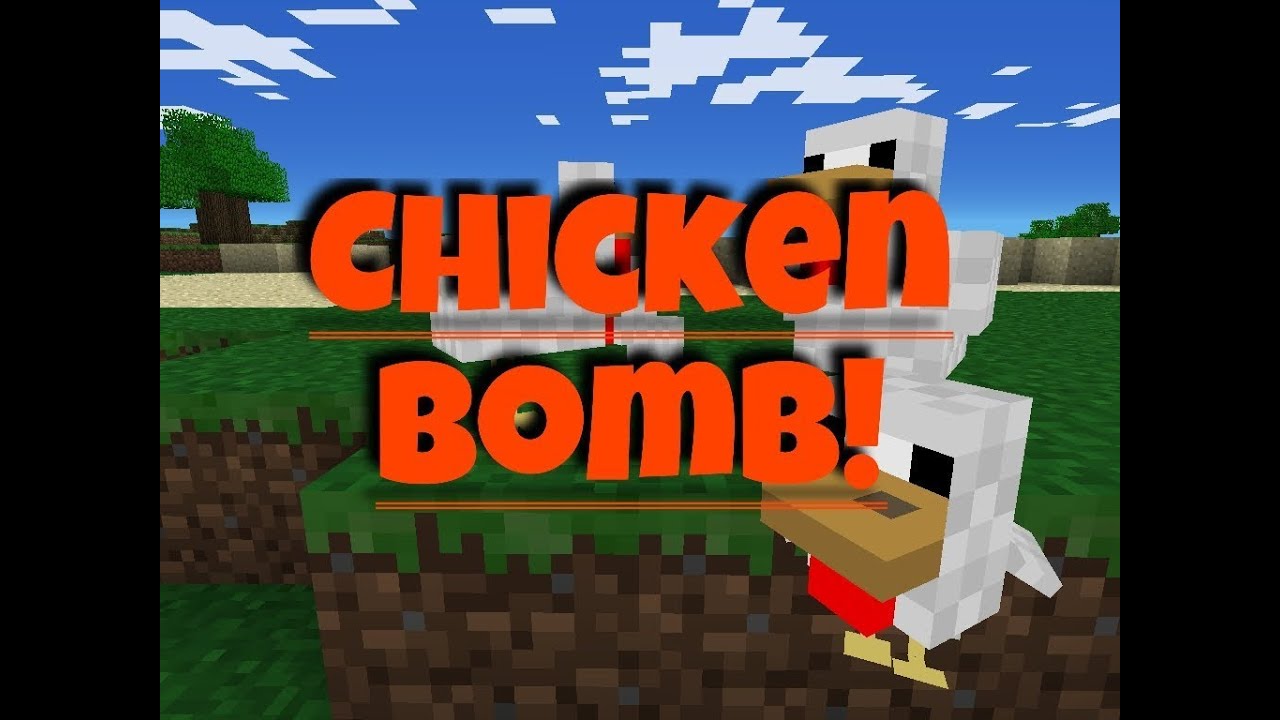 Minecraft PE: How To Make A Chicken Bomb - YouTube