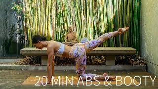 20 MIN ABS & BOOTY WORKOUT | AtHome Pilates (No Equipment)