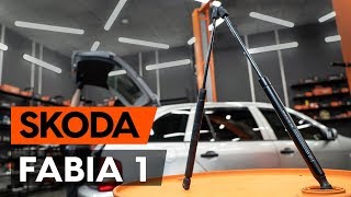 Как заменить амортизатор багажника на SKODA FABIA 1 (6Y5) [ВИДЕОУРОК AUTODOC]