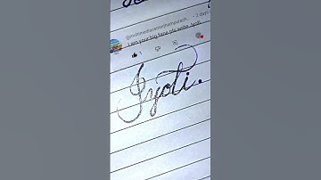 "Jyoti" Name writing whatsapp status by Iwrite!! #status