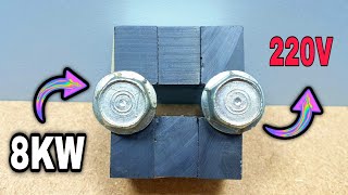 How I turn bolts 🔩under heavy permanent magnets 🧲into 220v electric generator