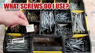 What sort of screws do I use? A tour of my common screws OCD box!