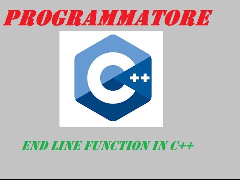 end line function in c++ - YouTube
