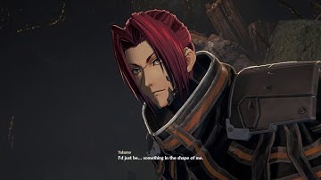 Code Vein - Park Ruins: Activate Mistle and Yakumo Talks About Onigiri and Military Cutscene (2019)