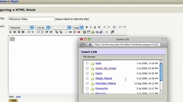 Embedding Video on your Front Page in Moodle