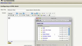 Embedding Video on your Front Page in Moodle