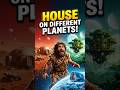 What If You Build a House on Every Planet? 😳 #shorts #space