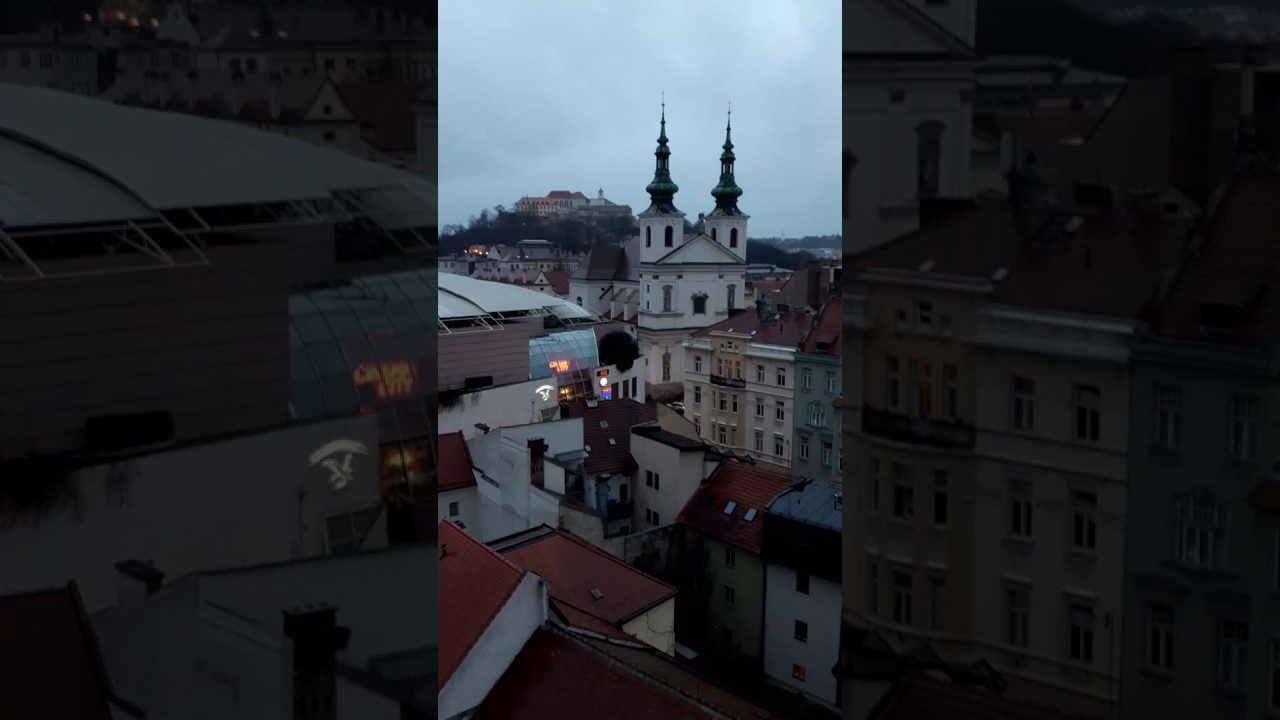 Brno City view from Old Townhall Tower