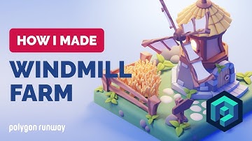 Windmill Farm in Blender - 3D Modeling Process | Polygon Runway
