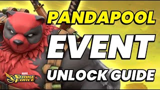 PANDAPOOL EVENT DETAILS! DO THIS TO PREPARE! HOW TO UNLOCK FIRST! MAY 2024 | MARVEL Strike Force