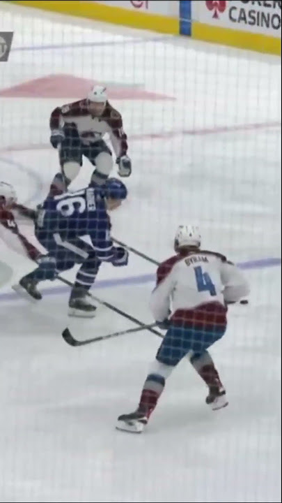 Mitch Marner Takes A Rough Fall Into The Boards