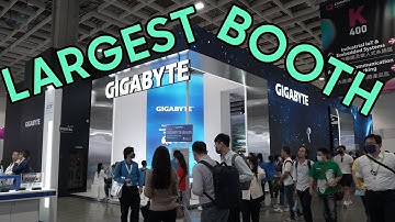 Visiting the LARGEST booth in Computex 2023! Gigabyte Booth Tour