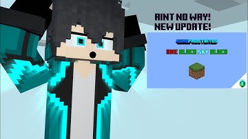 MINECRAFT ONE BLOCK SKYBLOCK #1 THE NEW BEGINNING ✨✨✨