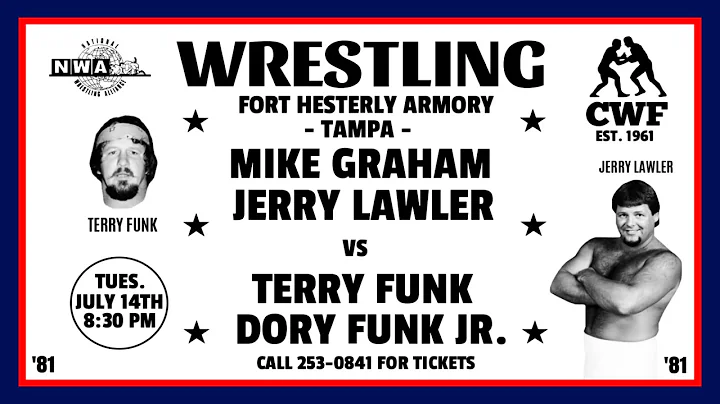 Mike Graham & Jerry Lawler vs Terry Funk & Dory Fu...
