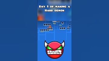 Day 1 of making a hard demon #geometrydash #gdupdate #gdshorts #gd #gaming #shorts