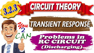 3.2.3 CIRCUIT THEORY - Unit 3- TRANSIENTS - DC Transient Problems - RC Circuit (Discharging)- EE8251