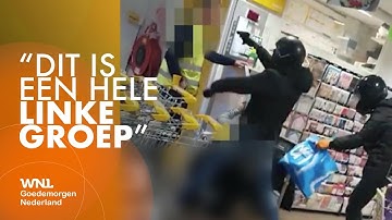 Schokkende beelden van supermarktoverval: 