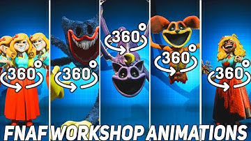 360º VR Poppy Playtime Chapter 3 in FNAF AR Workshop Animations