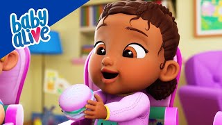 Baby Alive Official  Baby Tilly Tries Healthy Snacks!  Kids Videos