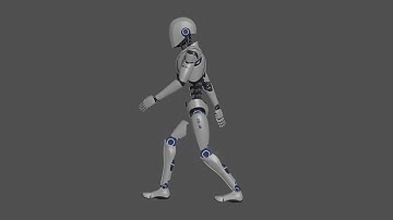 MT-103 Character Shuffling dance animation - Blender