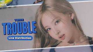 TWICE (트와이스) - Trouble ~ Line Distribution
