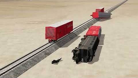 Trains vs Wide Rails – BeamNG.Drive