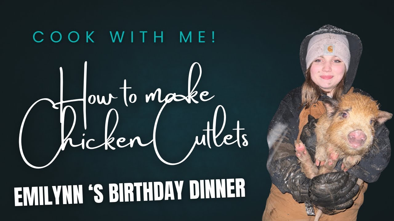 Большие семейные куриные котлеты! || Ужин в честь дня рождения Эмилинн!