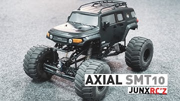 Axial SMT10 monster truck with sound module that emulates engine sounds.