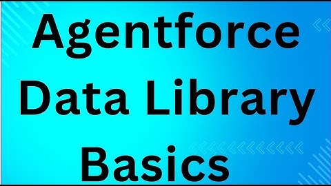 Agentforce Data Library Basics
