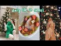 weekly vlog 🇰🇷 homemade french toast, mukbang, myeongdong, street food, booster shot, first snow ❄️