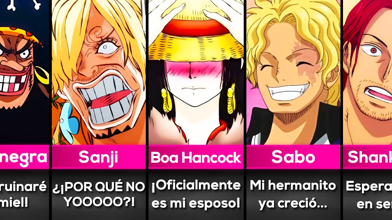 La Reacción De Todos Si Luffy Se Casa Con Boa Hancock