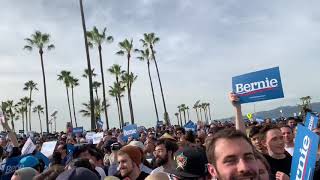 Bernie sanders rally with aoc in venice california