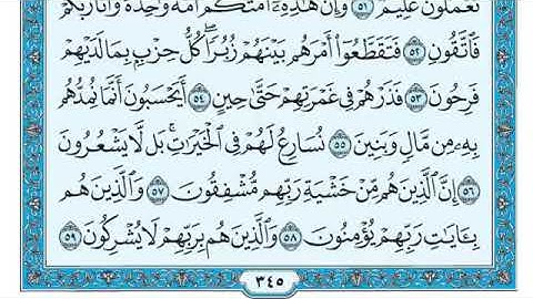 سورة المؤمنون Surat Al-Muminun بصوت الشيخ ماهر المعيقلي (مكتوبة)