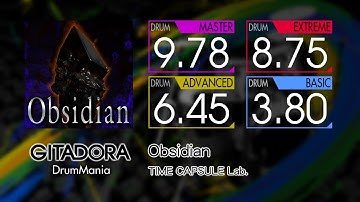 【GITADORA】 Obsidian (MASTER ~ BASIC) Drum