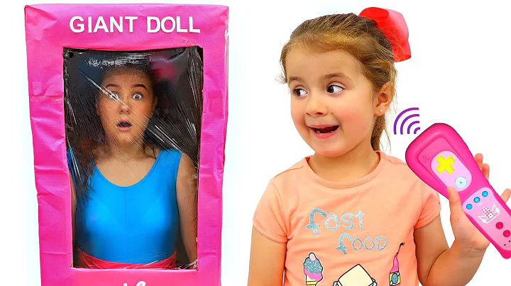 Ruby and Bonnie play with new doll