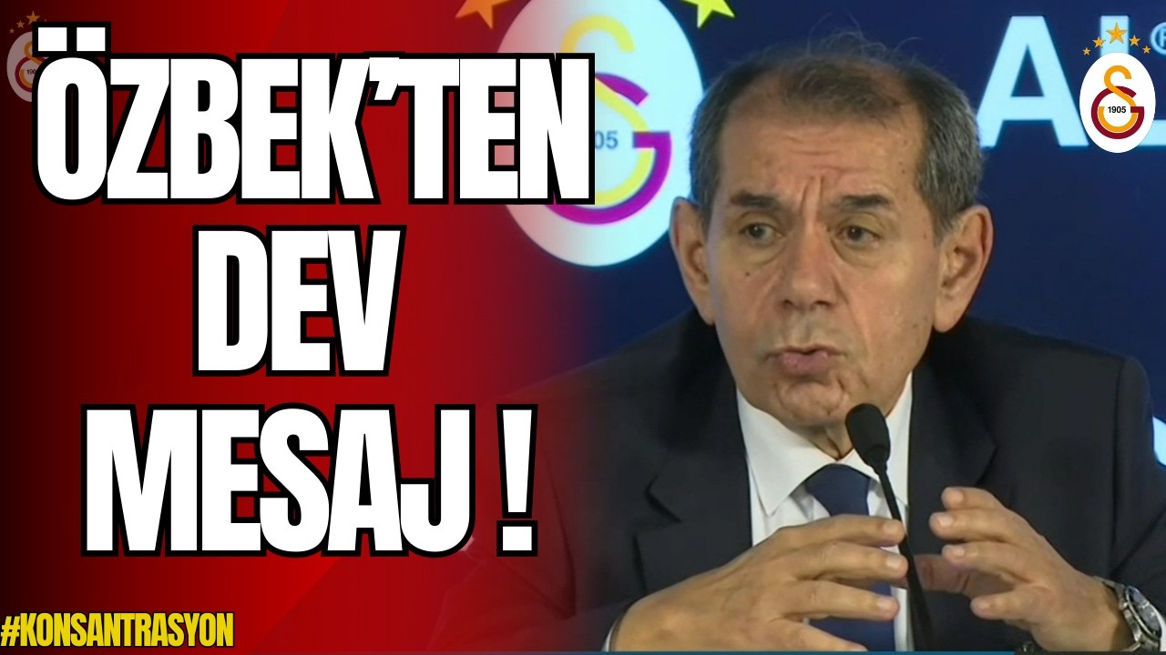 Dursun Özbek'ten Dev Mesaj! Dursun Özbek Açıklamalarda Bulundu!