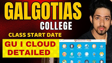galgotias college class start date | gu i cloud detailed| rishikesh pandey vlogs