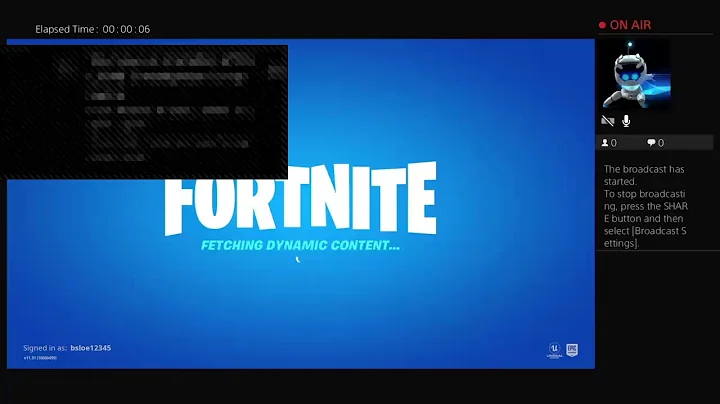 Fortnite live first video