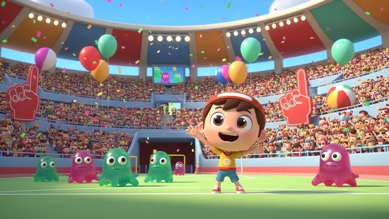 Fall Guys Wobbly Beans Rolled Into the Pit | Kids Songs & Nursery Rhymes