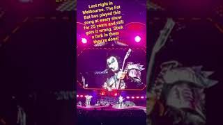 God of Blunder (and Casserole) : KISS Melbourne Australia 2022