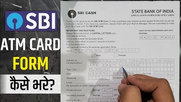 SBI ATM Card Form Kaise Bhare | how to fill up SBI ATM card form | SBI ka ATM form kaise bhare