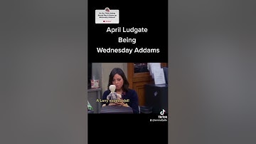 #parksandrecreation  #aprilludgate #aubreyplaza  #wednesday #wednesdayaddams #theaddamsfamily