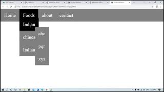 22- HTML CSS in Hindi : Multi Level Menu | Easy Multi-Level Dropdown Menu Tutorial - Using Only CSS