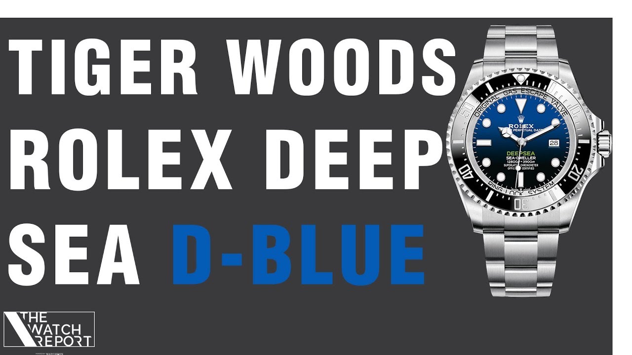 tiger woods rolex deepsea